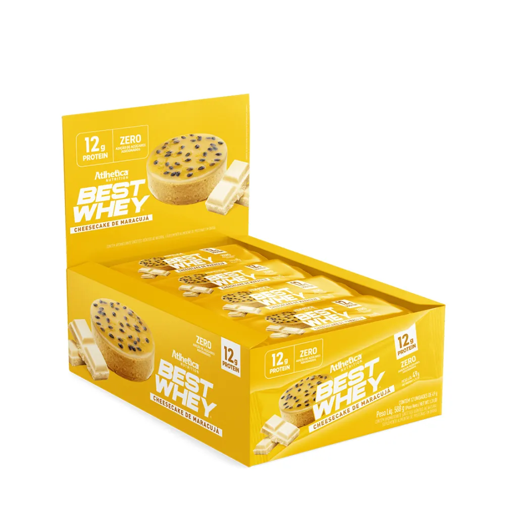 Best Whey Bar Atlhetica Nutrition Cheesecake De Maracujá