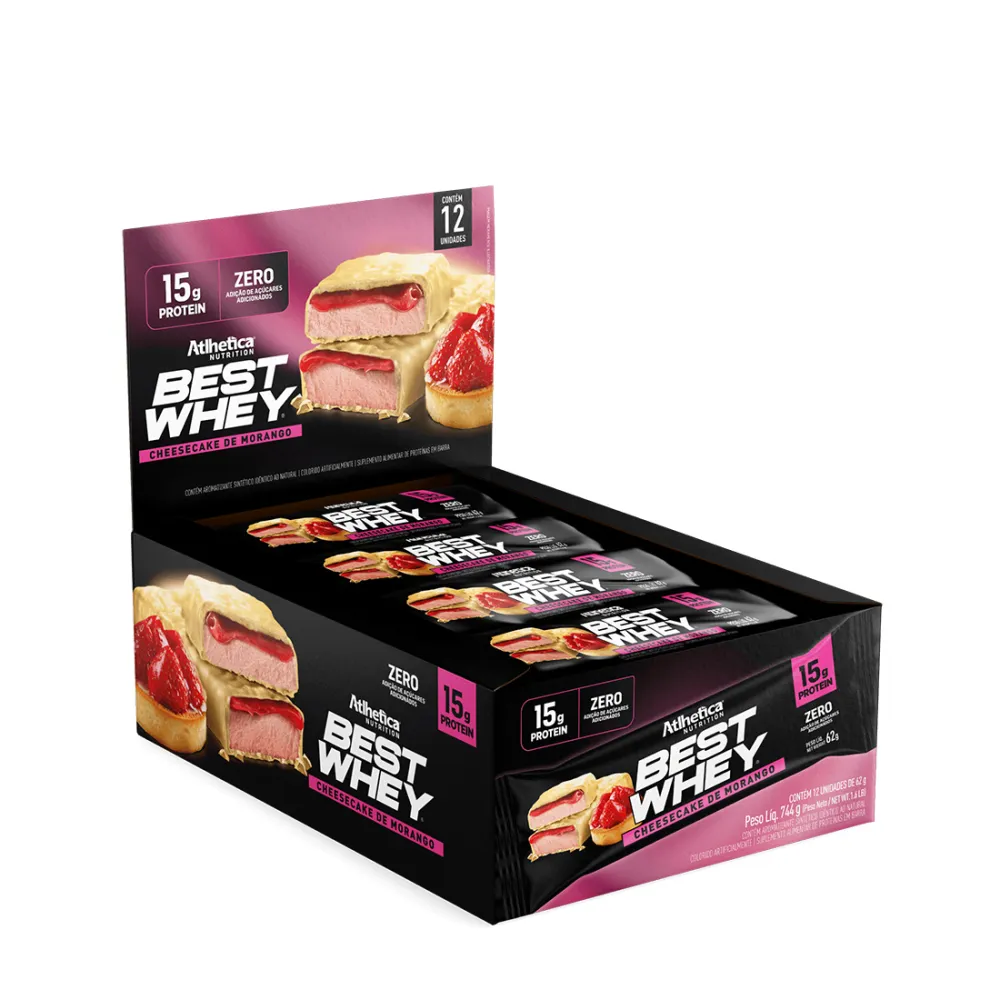 Best Whey Bar Atlhetica Nutrition Cheesecake De Morango