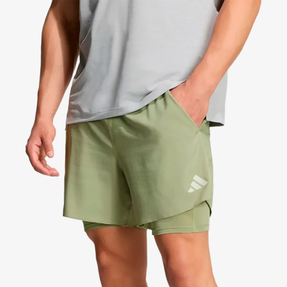 Short Adidas Adi365 Running Iconic Formotion 2 Em 1 Masculino Verde (P)