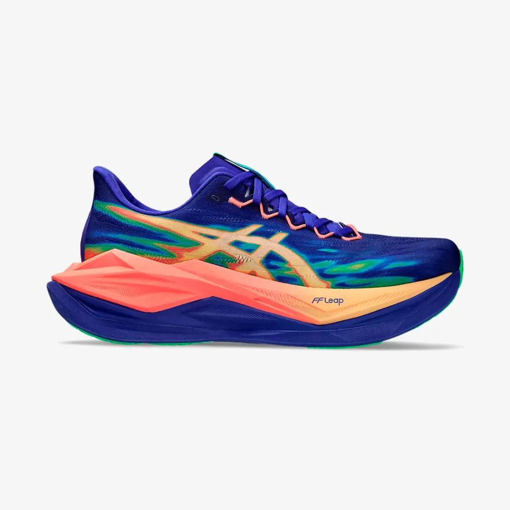 Tênis Asics Superblast 3 Unissex Azul-Laranja (39)