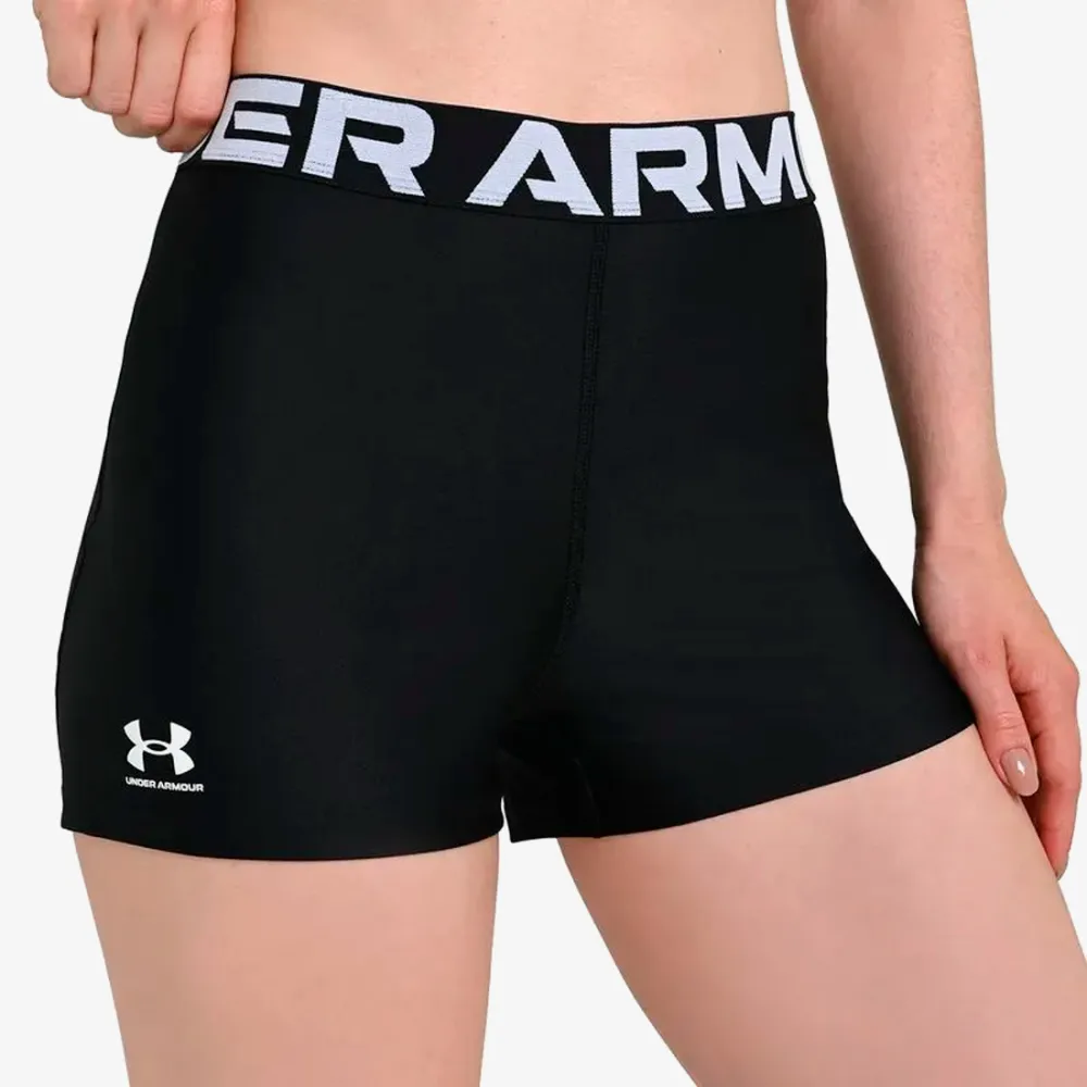 Short Under Armour HeatGear Authentics Feminino Preto-Branco