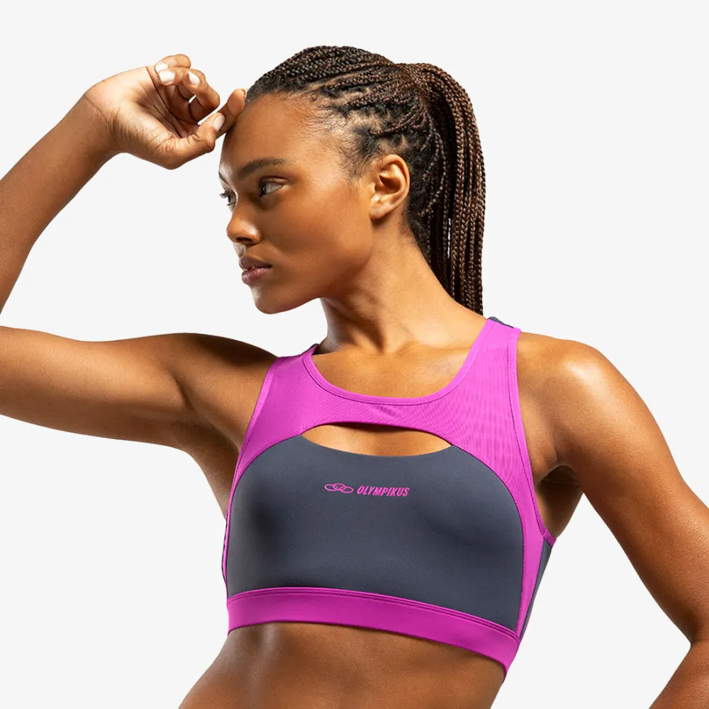 Top Olympikus Flex Compression Feminino Roxo