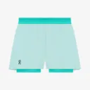Short On Running Performance 3" 2 em 1 Feminino Azul-Claro
